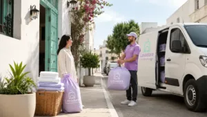 Buanderie pressing avec ramassage en Tunisie : une solution simple pour votre linge