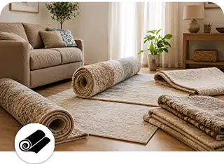 Nettoyage de tapis Tapis de salon, traditionnels ou modernes. Élimination des poussières, taches et odeurs pour un tapis propre et frais.